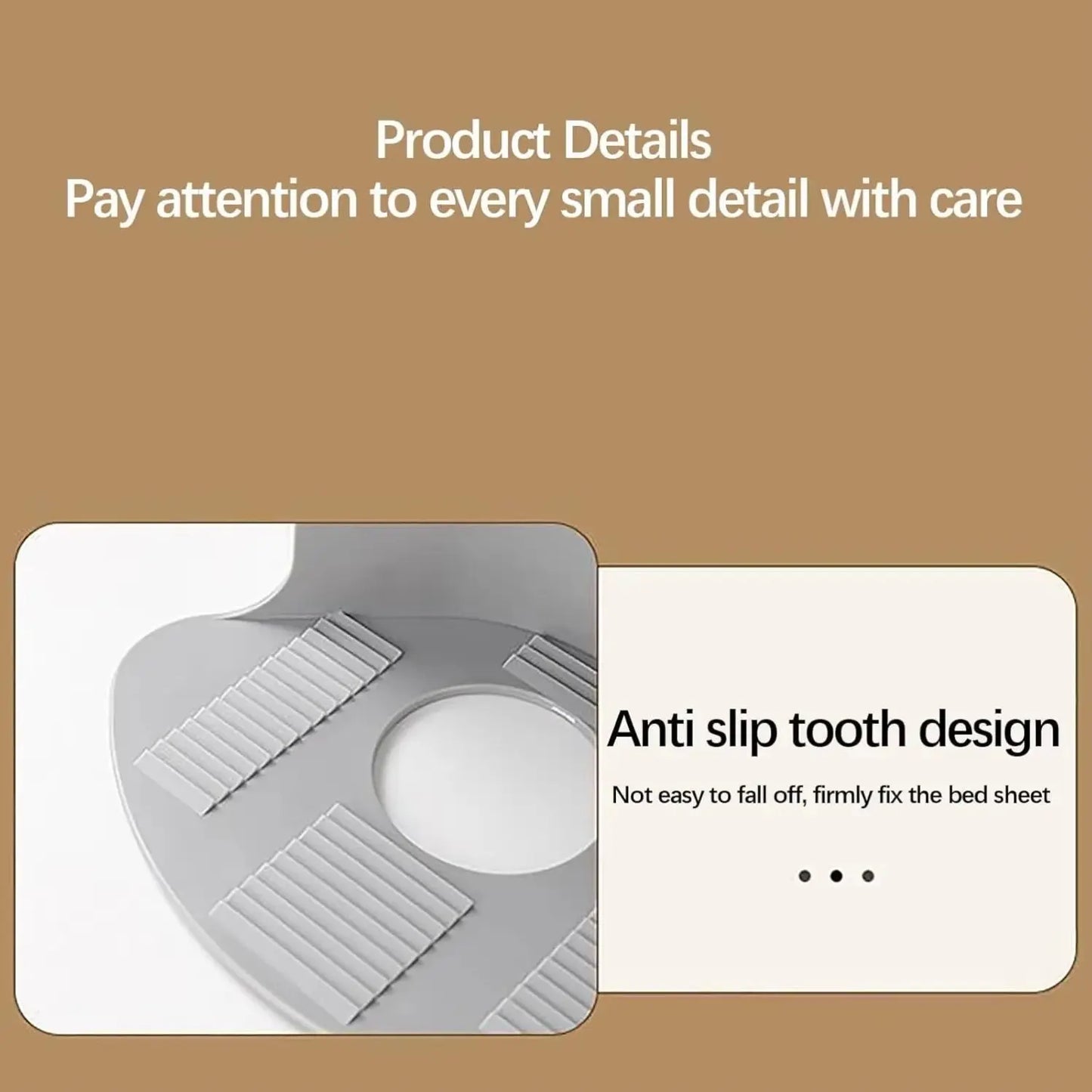 Set of 4 Premium Heavy-Duty Non-Slip Bed Corner Sheet Grippers for All Mattress Sizes