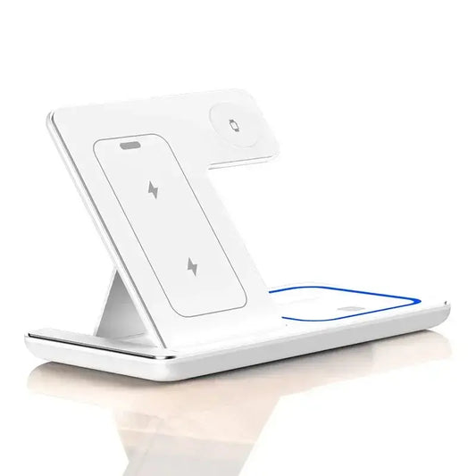100W Foldable 3-in-1 Wireless Charging Station for iPhone 16/15/14/13/12, Apple Watch Series 10/9/8, and AirPods Pro/2 - Fast and Efficient Charging Solution