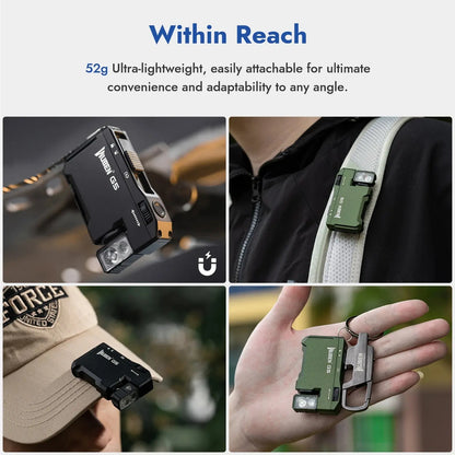 G5 Rechargeable EDC Flashlight - 400 Lumens Mini Flashlight with Dual Light Sources and RGB Options for Ultimate Portability