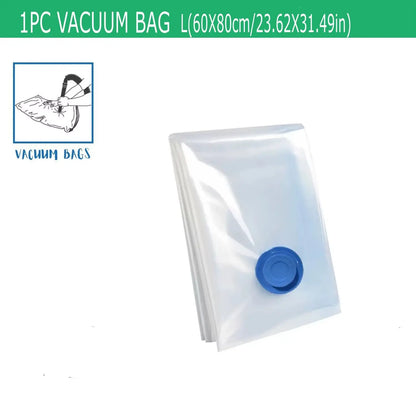 Maximize Your Space with Our 5-Pack Premium Vacuum Storage Bags for Comforters, Blankets, and Clothing - Ideal Compression Solution for Travel and Home Organization
