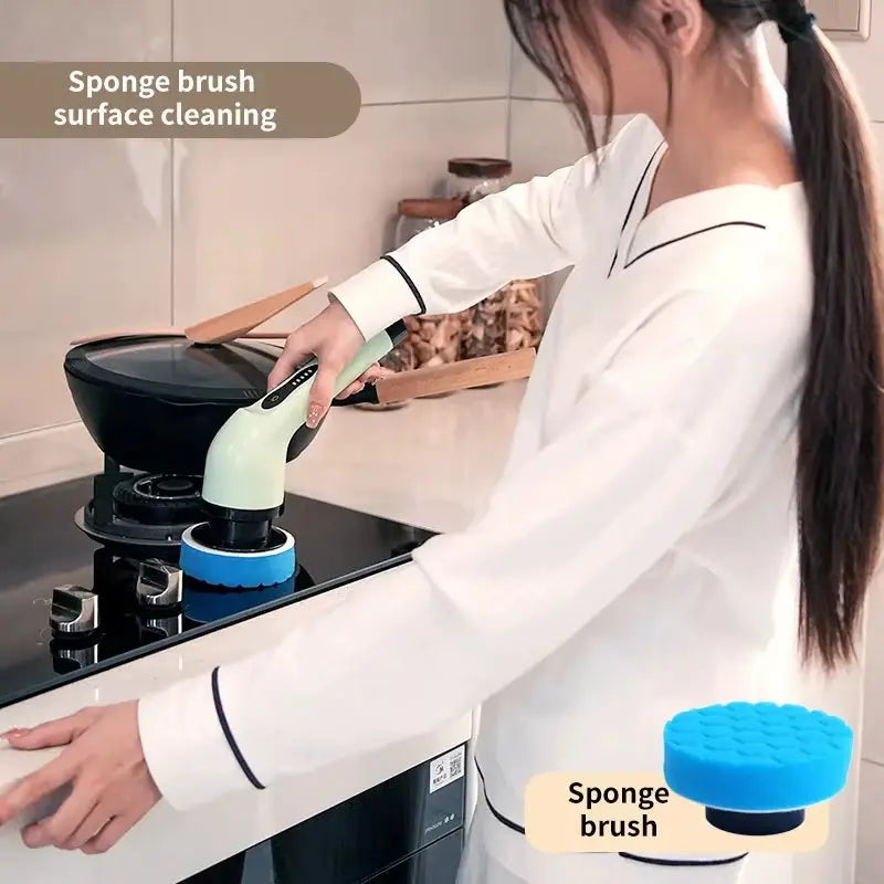 Revolutionary 9-in-1 Electric Cleaning Brush: The Ultimate Solution for Effortless Kitchen and Bathroom Cleaning